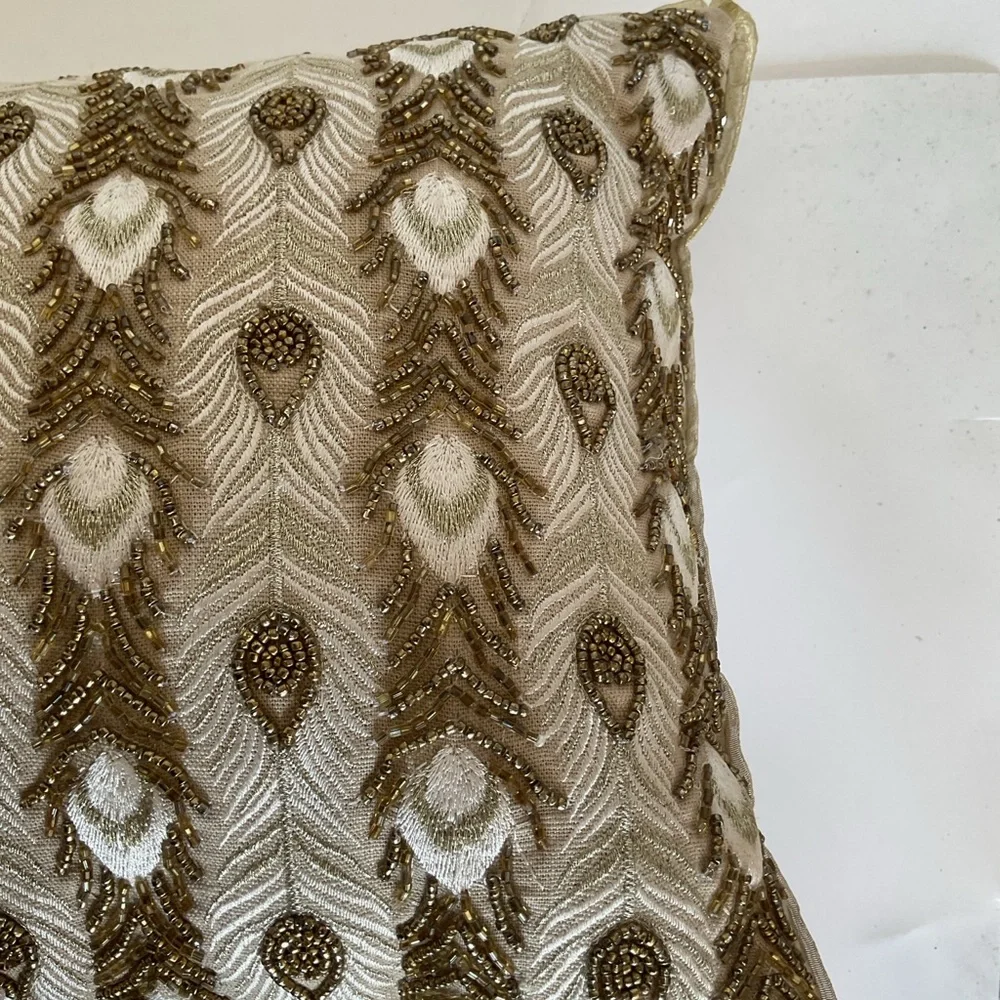 Pier 1 Beaded Pillow